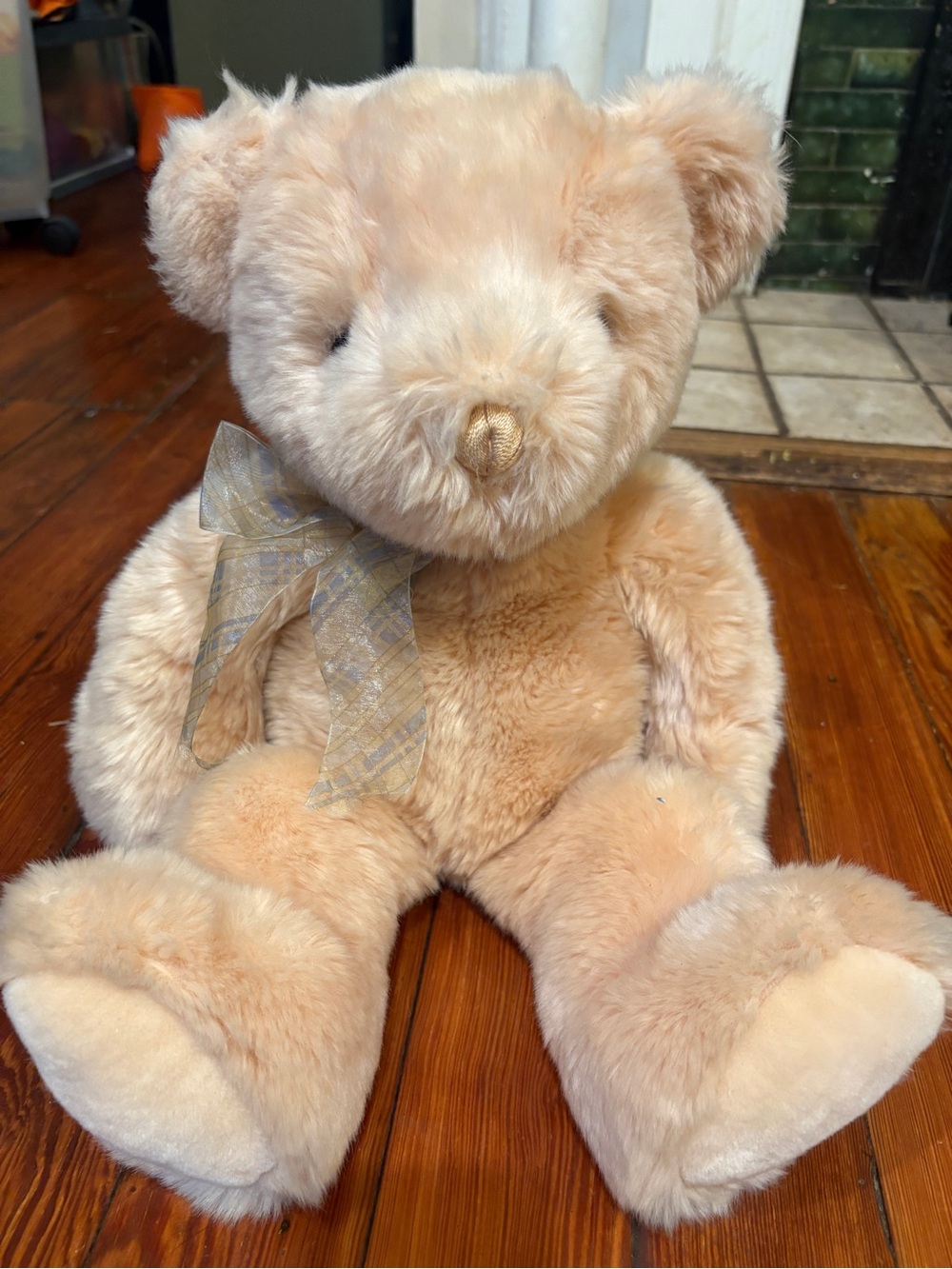 GUND Bunky Tan Teddy Bear Plush 14" Shaggy Soft Stuffed Animal 319614